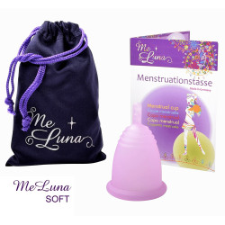 Menstruációs kehely Me Luna Soft L szárral rózsaszínű (MELU020)
