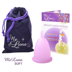 Menstruációs kehely Me Luna Soft XL szárral rózsaszínű (MELU021)