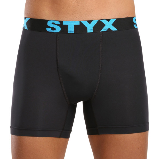 Styx Fekete  funkcionális férfi boxeralsó (W961)