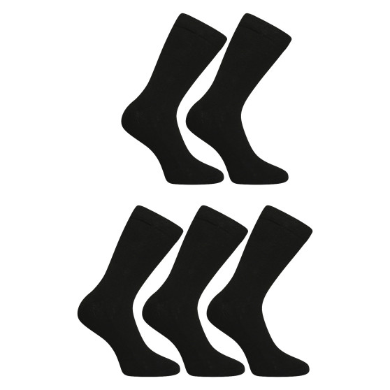 5PACK fekete hosszú Nedeto zokni (5NDTP1001)