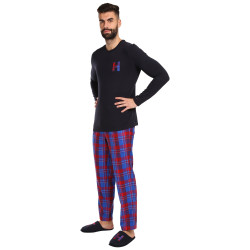 Férfi pizsama Tommy Hilfiger többszínű papuccsal, ajándékdobozban (UM0UM02989 0G5)