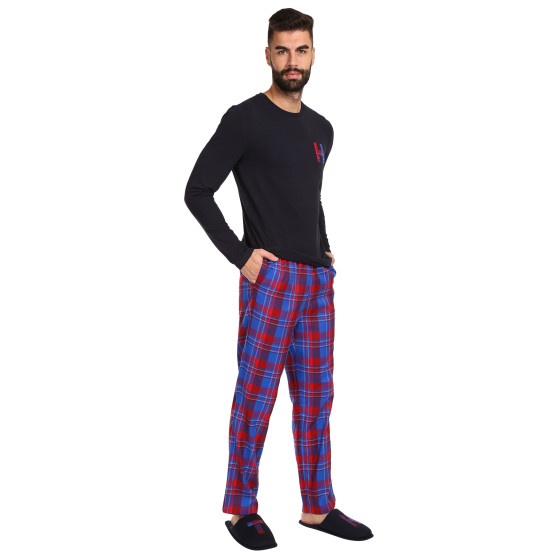 Férfi pizsama Tommy Hilfiger többszínű papuccsal, ajándékdobozban (UM0UM02989 0G5)