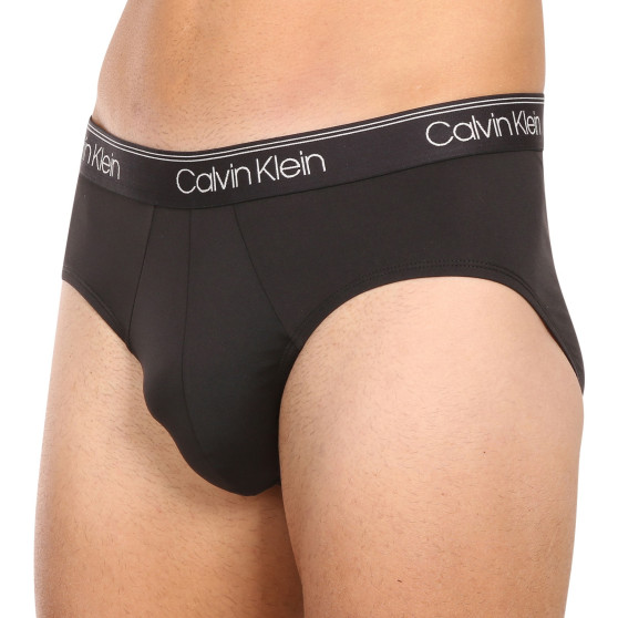 3PACK Fekete Calvin Klein férfi slip alsónadrág (NB2568A-UB1)