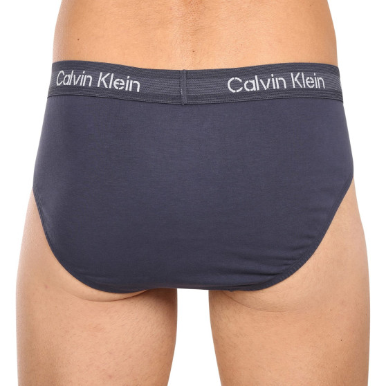 3PACK Férfi slip alsónadrág Calvin Klein tarka (NB3704A-KDX)