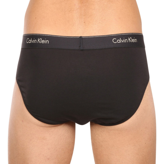 3PACK Férfi slip alsónadrág Calvin Klein tarka (NB3871A-KHZ)