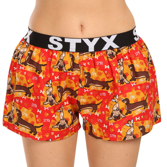 3PACK női klasszikus boxeralsó Styx art sport gumiból multicolor (3T15245)