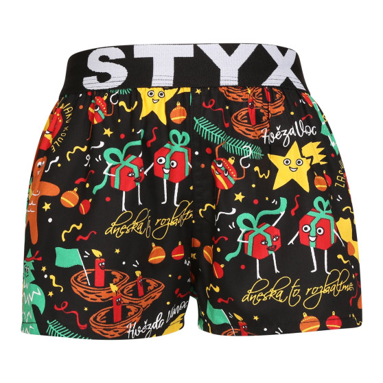 3PACK gyermek klasszikus boxeralsó Styx art sport gumiból multicolor (3BJ17134)