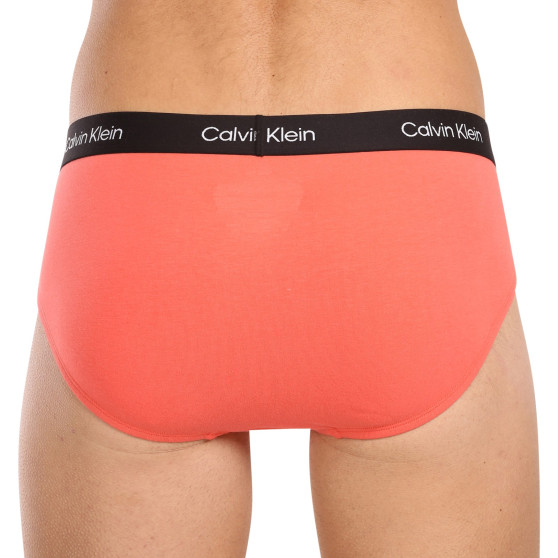 7PACK Férfi slip alsónadrág Calvin Klein tarka (NB3581A-IUI)