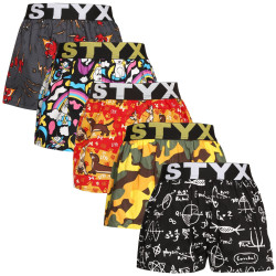 5PACK Gyermek klasszikus boxeralsó Styx art sport gumi több színben (5BJ1182492)