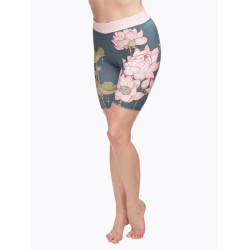 Vidám női rövid leggings Dedoles Rózsaszín Lotus (D-W-AW-BS-C-C-1285)