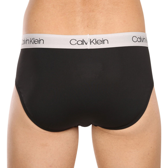 3PACK Fekete Calvin Klein férfi slip alsónadrág (NB2568A-GF0)