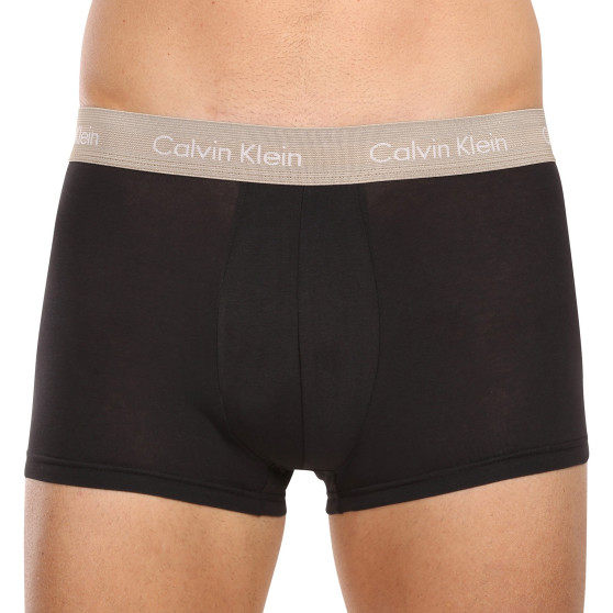 7PACK fekete Calvin Klein férfi boxeralsó (NB3887A-MEW)