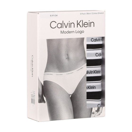 5PACK fekete Calvin Klein női alsók (QD5208E-UB1)