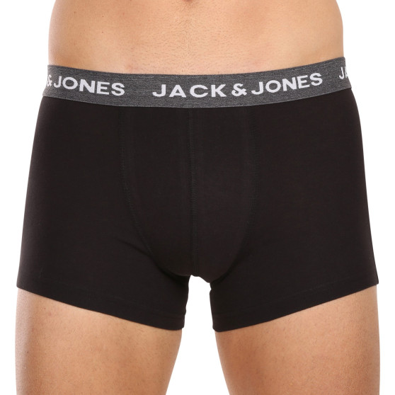 5PACK fekete Jack and Jones férfi boxeralsó (12142342)