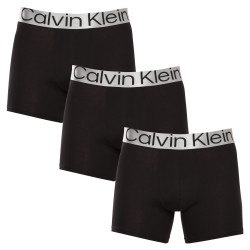 3PACK fekete Calvin Klein férfi boxeralsó (NB3131A-7V1)