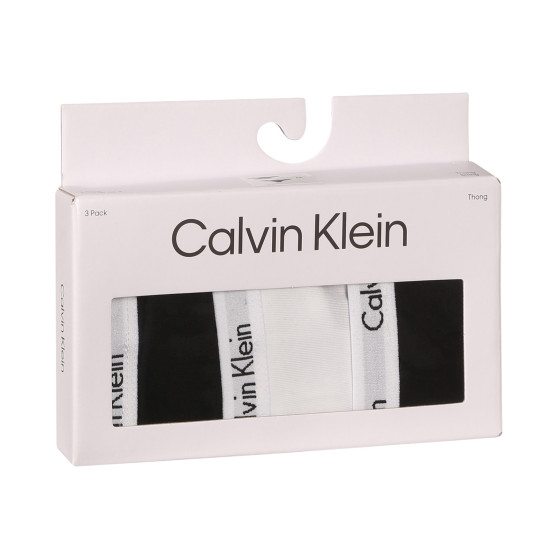 3PACK tarka Calvin Klein női tanga (QD3587E-WZB)