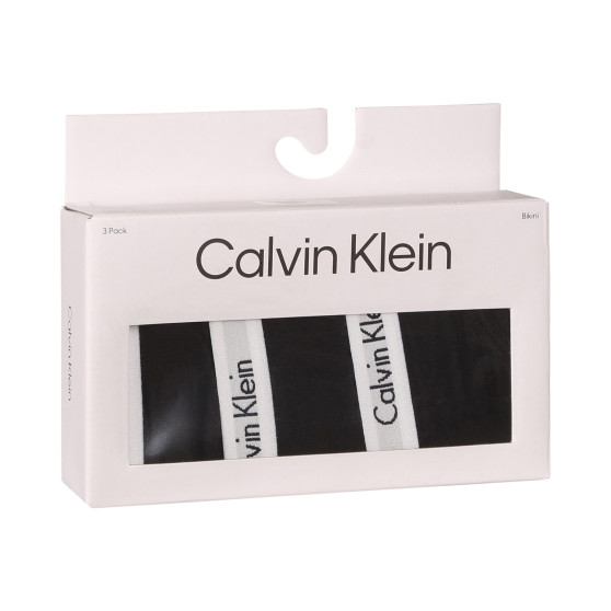 3PACK fekete Calvin Klein női alsók (QD3588E-001)