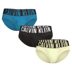 3PACK Férfi slip alsónadrág Calvin Klein tarka (NB3704A-KDX)