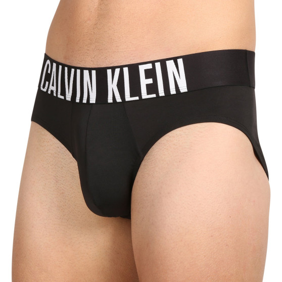 3PACK Fekete Calvin Klein férfi slip alsónadrág (NB3610A-UB1)