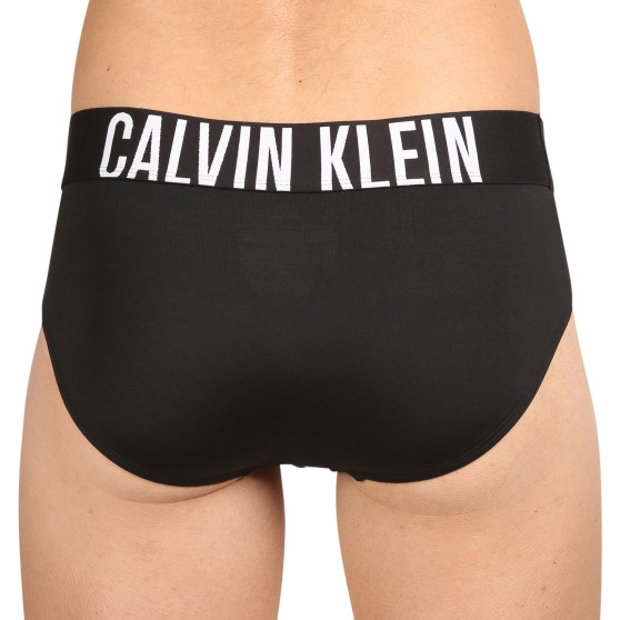 3PACK Fekete Calvin Klein férfi slip alsónadrág (NB3610A-UB1)