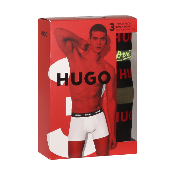 3PACK tarka HUGO férfi boxeralsó (50510192 321)