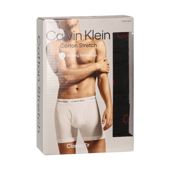3PACK fekete Calvin Klein férfi boxeralsó (NB2616A-NC1)