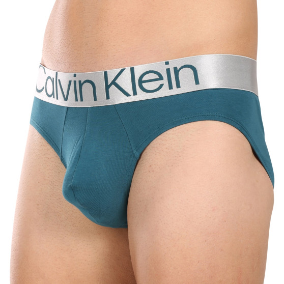 3PACK Férfi slip alsónadrág Calvin Klein tarka (NB3129A-NA9)