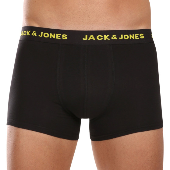 7PACK fekete Jack and Jones férfi boxeralsó (12165587)