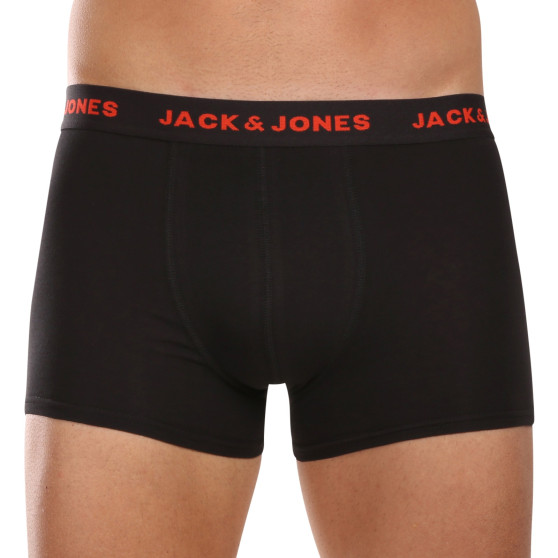 7PACK fekete Jack and Jones férfi boxeralsó (12165587)