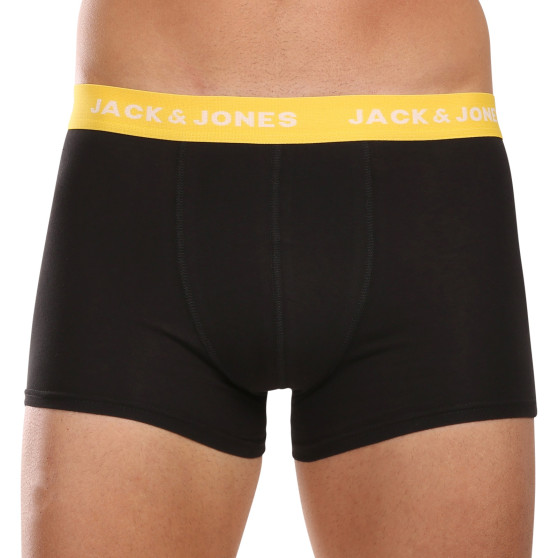 7PACK fekete Jack and Jones férfi boxeralsó (12230353)