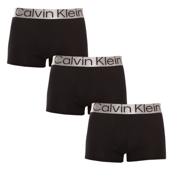 3PACK fekete Calvin Klein férfi boxeralsó (NB3130A-7V1)