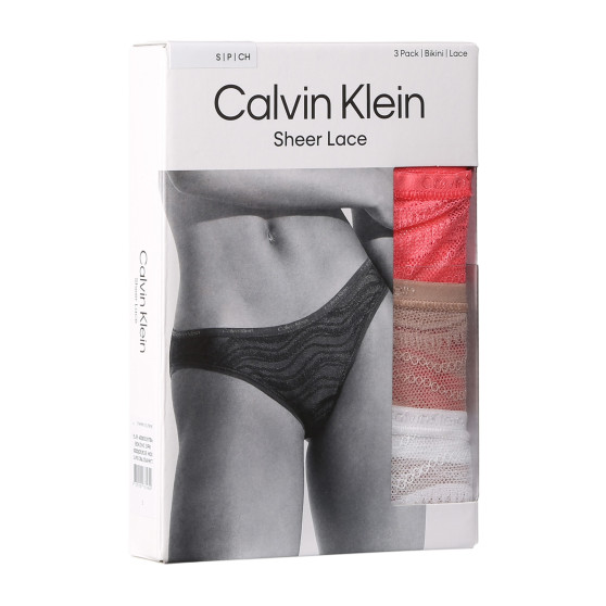 3PACK tarka Calvin Klein női alsók (QD5203E-NOX)