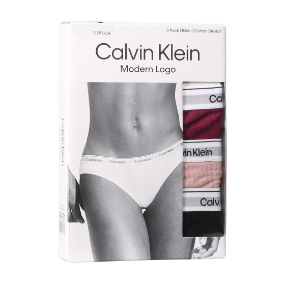 3PACK tarka Calvin Klein női alsók (QD5207E-NP6)