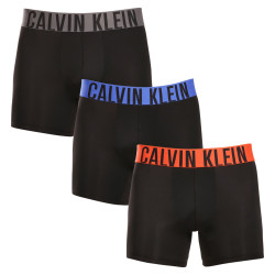 3PACK fekete Calvin Klein férfi boxeralsó (NB3612A-MDJ)