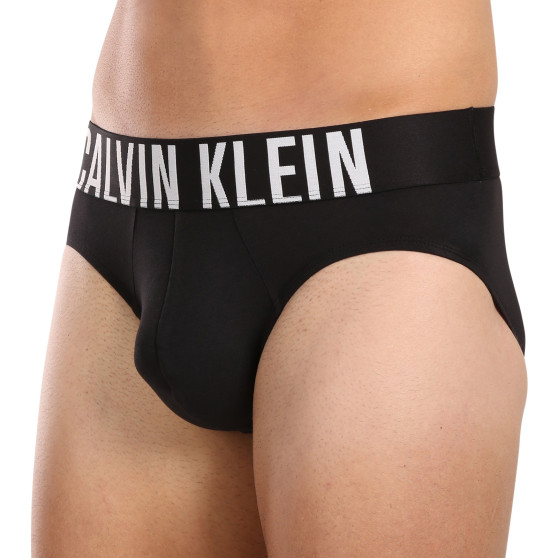 3PACK Fekete Calvin Klein férfi slip alsónadrág (NB3607A-UB1)
