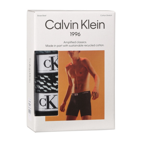3PACK tarka Calvin Klein férfi boxeralsó (NB3529E-MRU)