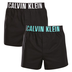 2PACK fekete Calvin Klein férfi klasszikus boxeralsó (NB3833A-MVL)