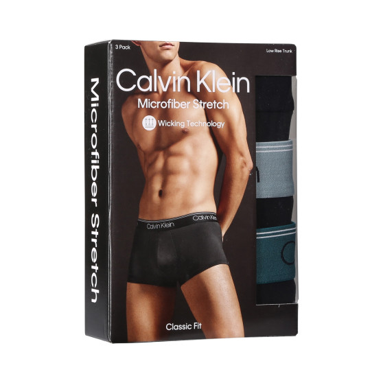 3PACK fekete Calvin Klein férfi boxeralsó (NB2569A-N2L)