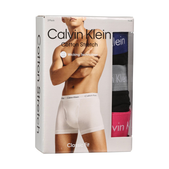 3PACK fekete Calvin Klein férfi boxeralsó (NB2615A-MLR)