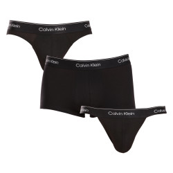 3PACK férfi alsónemű Calvin Klein mix fekete (NB3877A-UB1)