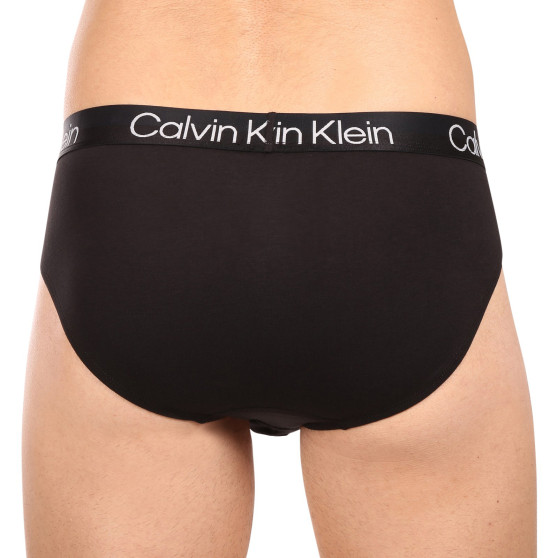 3PACK Fekete Calvin Klein férfi slip alsónadrág (NB2969A-7VI)