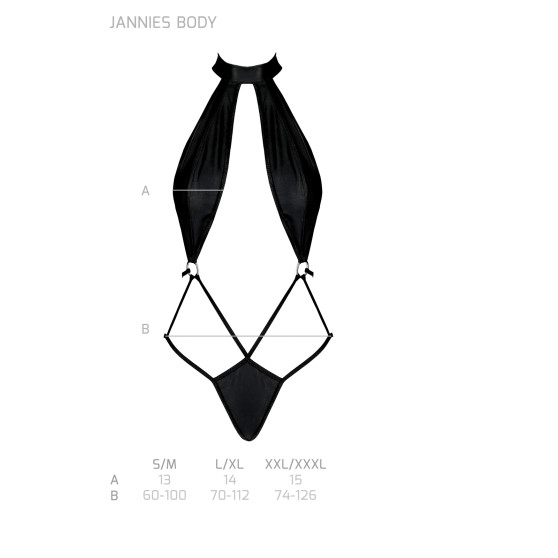 Passion Fekete  body női (Jannies body)