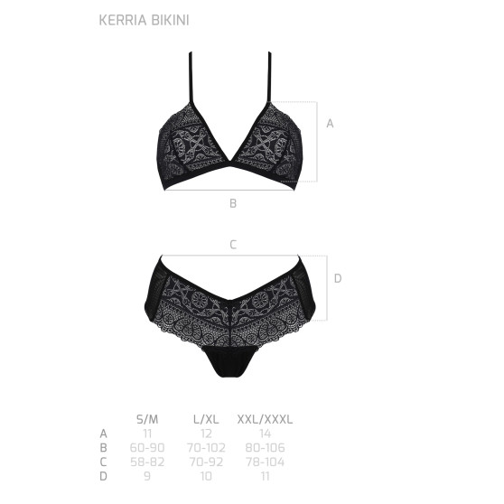 Női szett Passion fekete (Kerria bikini)