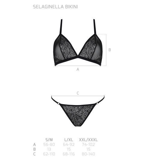 Női szett Passion fekete (Selaginella bikini)