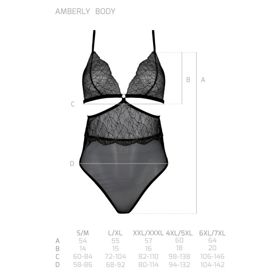 Passion Fekete  body női (Amberly body)