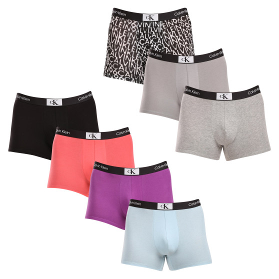 7PACK többszínű Calvin Klein férfi boxeralsó (NB3582A-MRG)