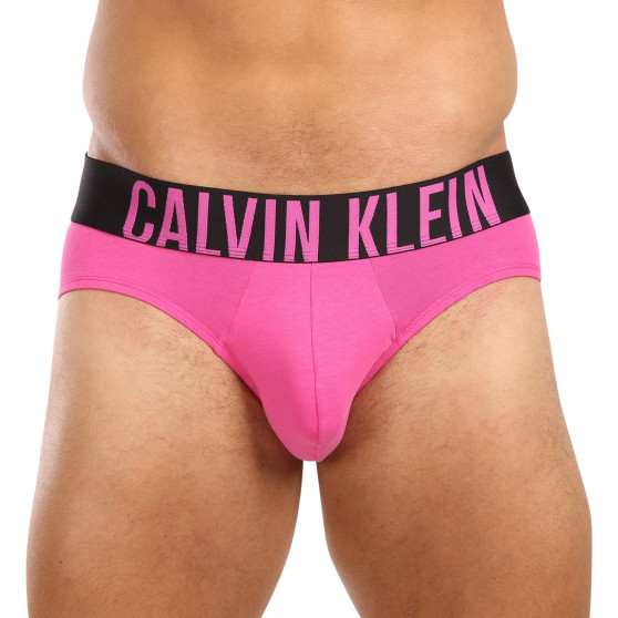 3PACK Férfi slip alsónadrág Calvin Klein tarka (NB3607A-LXP)