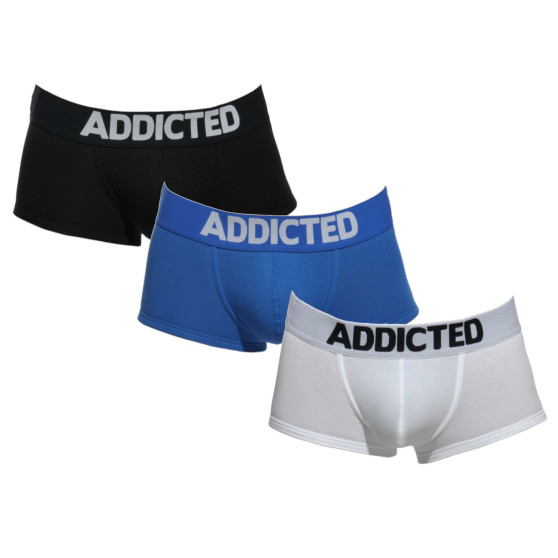 3PACK Férfi boxeralsó Addicted több színű (AD421P-3COL)