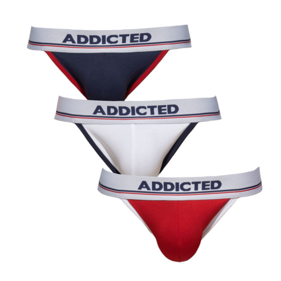 3PACK Férfi alsónadrág Addicted többszínű (AD1010P-3COL)