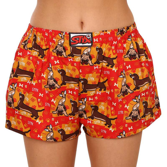 3PACK női klasszikus boxeralsó Styx art klasszikus gumi multicolour (3K14744)